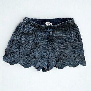 Abercrombie & Fitch Navy Lace Women's Athletic Shorts